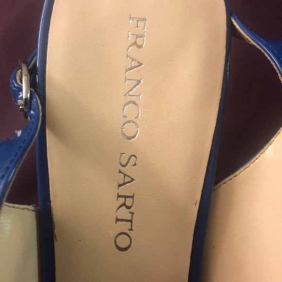 Franco Sarto- Blue Heels Size 10 - Picture 1 of 6